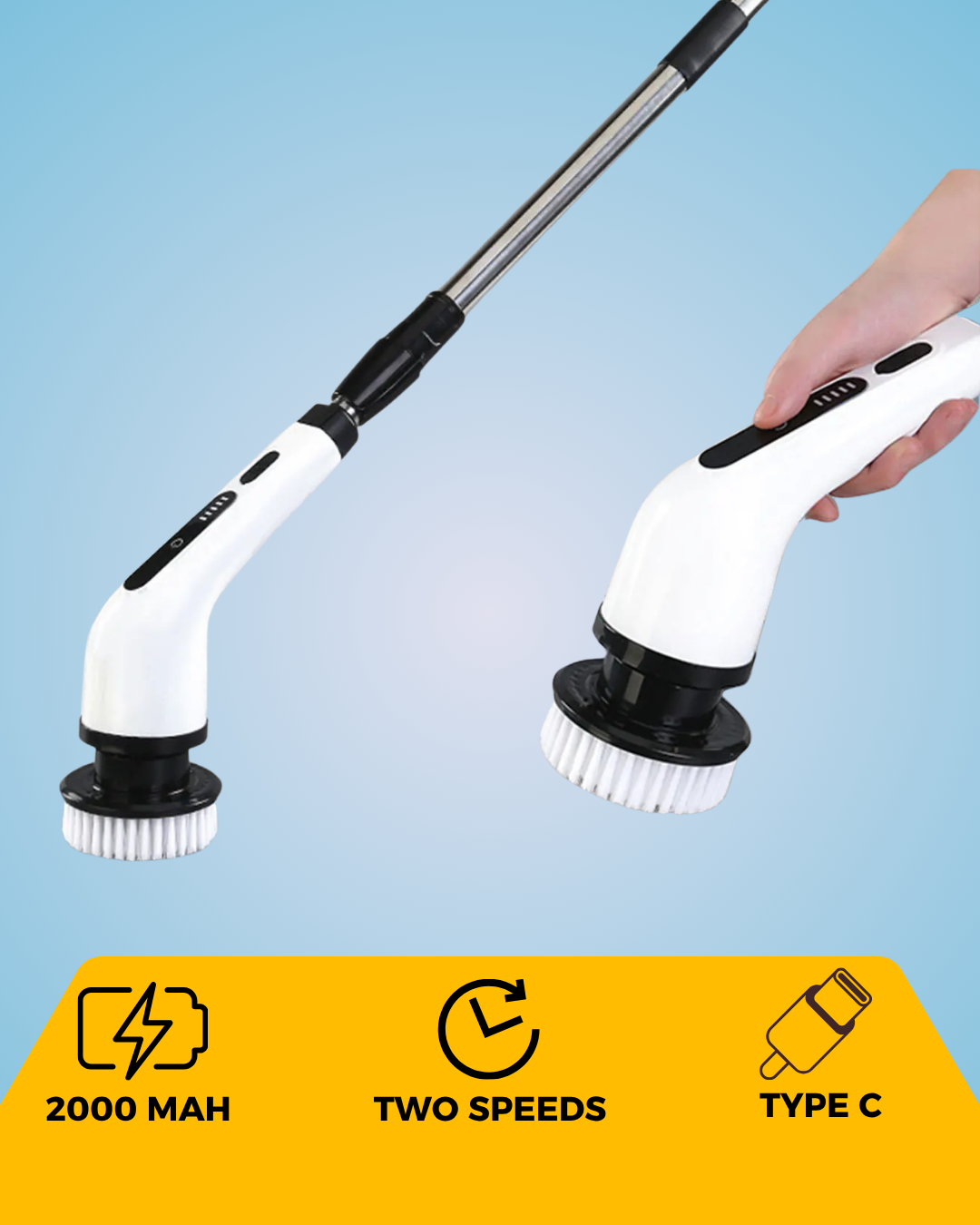 SwiftScrub™ 9-in-1 Cleaning Brush